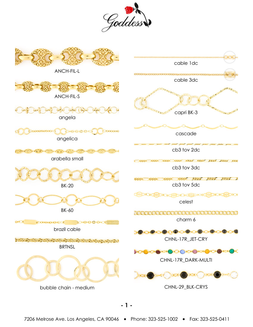 Gold Overlay Chains - Page 1